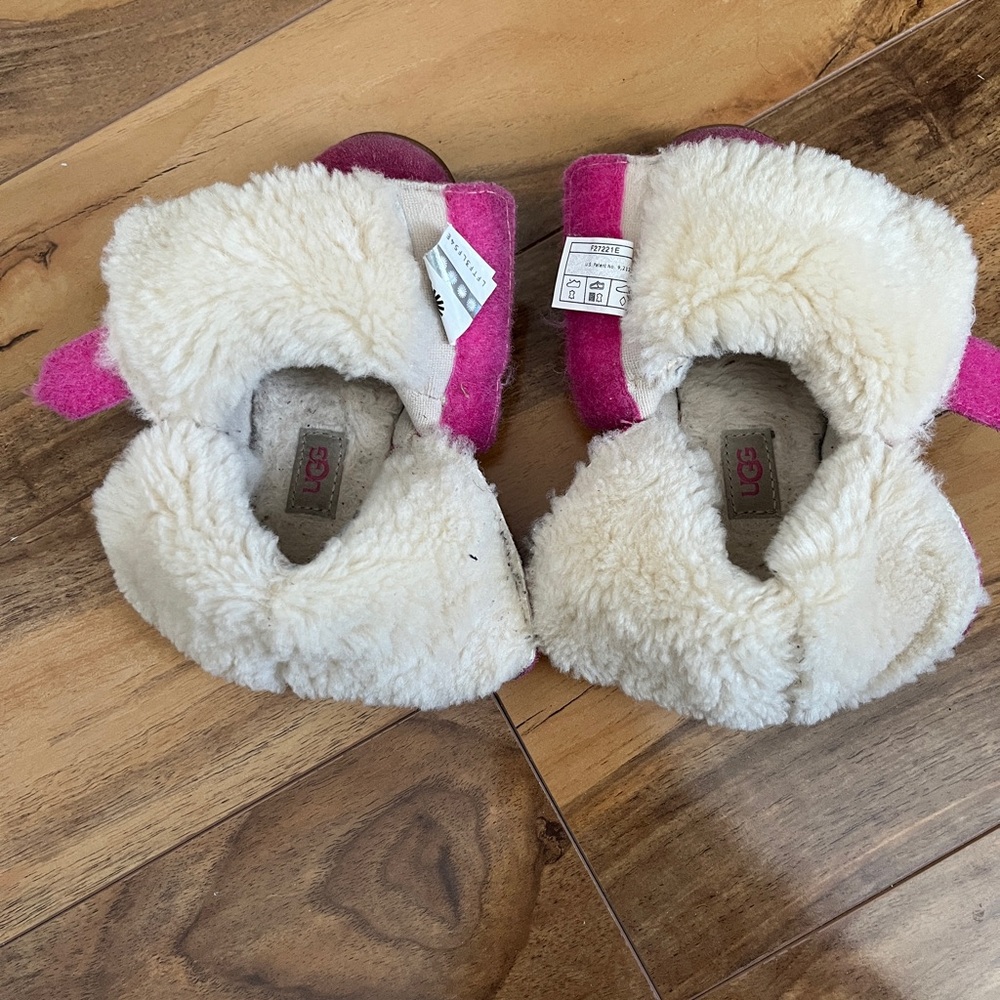UGG Keelan Pink Boots Toddler Size 8 - Picture 4 of 6